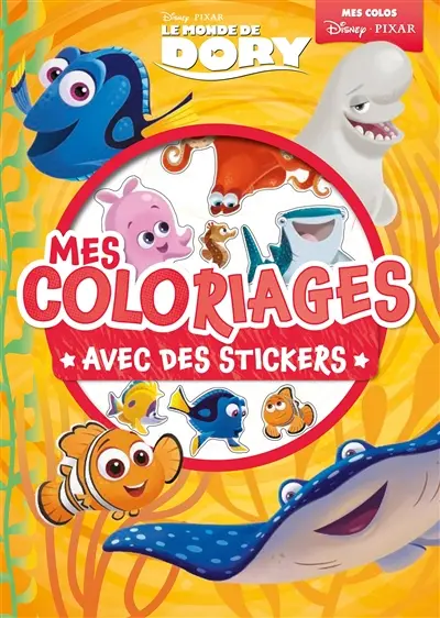 Nemo & Dory : mes coloriages avec des stickers
