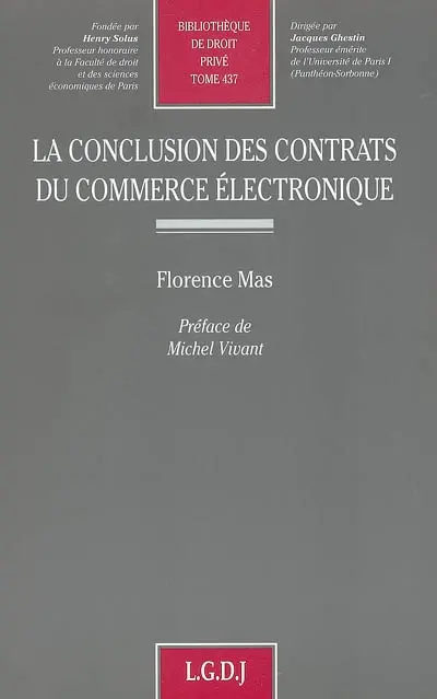 La conclusion des contrats du commerce électronique
