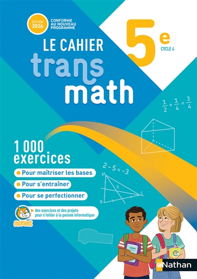 Le cahier Transmath 5e,...