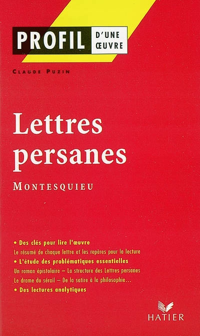 Lettres persanes (1721), Montesquieu