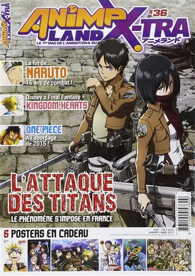 Anime land X-tra : le 1er mag de l'animation & du Manga, n° 36