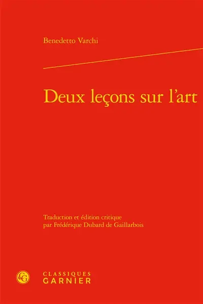 Deux leçons sur l'art