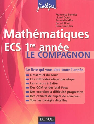 Mathématiques, ECS 1re année : le compagnon