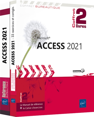 Access 2021 : le manuel de référence + le cahier d'exercices : coffret 2 livres