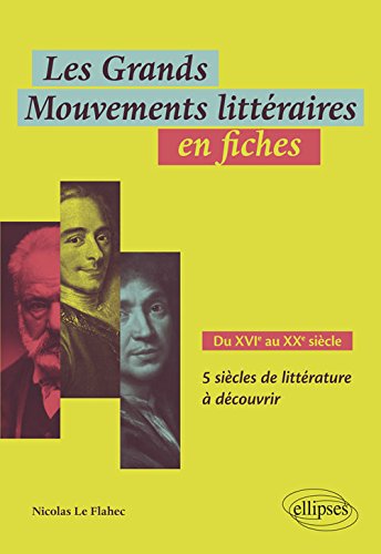 Les grands mouvements littéraires en fiches : du XVIe au XXe siècle : 5 siècles de littérature à découvrir