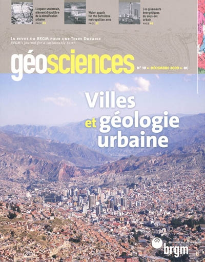 Géosciences, n° 10. Villes et géologie urbaine