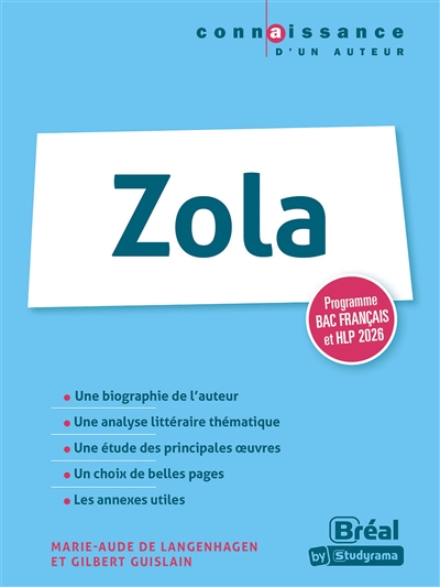 Zola : programme bac de français et HLP 2026