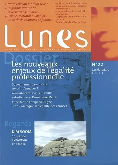 Lunes, n° 22. Les nouveaux enjeux de l'égalité professionnelle