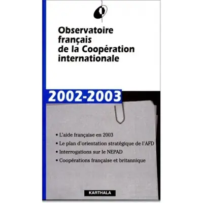 Observatoire français de la coopération internationale : rapport 2002-2003
