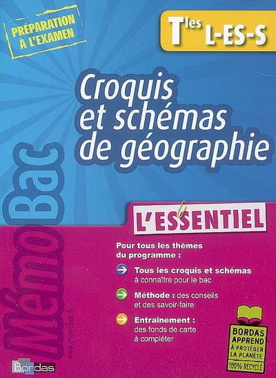 Croquis et schémas de géographie Tles L, ES, S