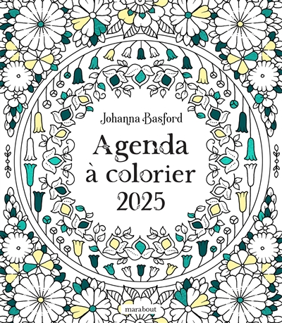 Agenda à colorier 2025