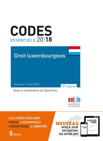 Droit luxembourgeois 2018