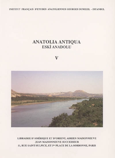 Anatolia antiqua = Eski Anadolu, n° 5
