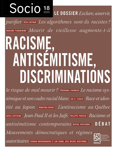Socio, n° 18. Racisme, antisémitisme, discriminations