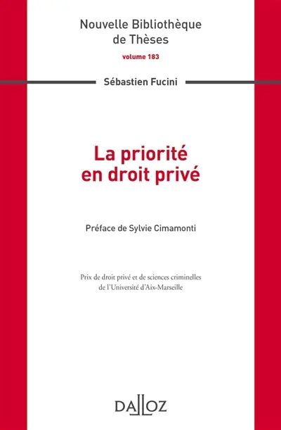La priorité en droit privé