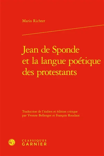 Jean de Sponde et la langue poétique des protestants