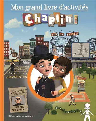Mon grand livre d'activités Chaplin and co : jeu de lettres