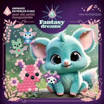 Fantasy dreams : 8 animaux en perles à eau, avec des perles transparantes : mini fantastiques