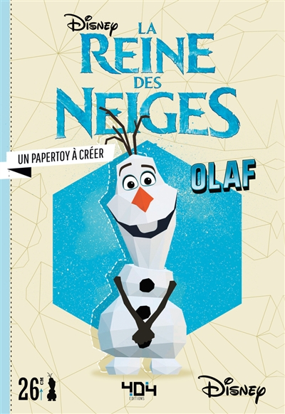 La reine des neiges, Olaf : un papertoy à créer