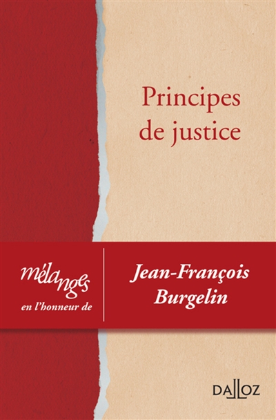 Principes de justice :...