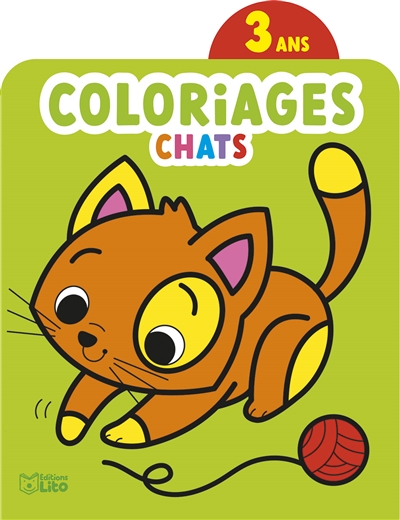 Chats : coloriages 3 ans