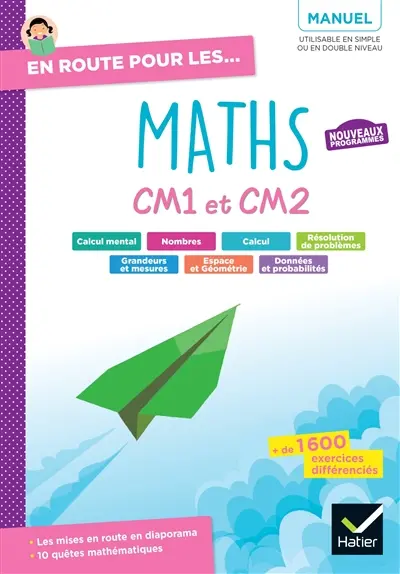 En route pour les maths, CM1, CM2 : manuel élève