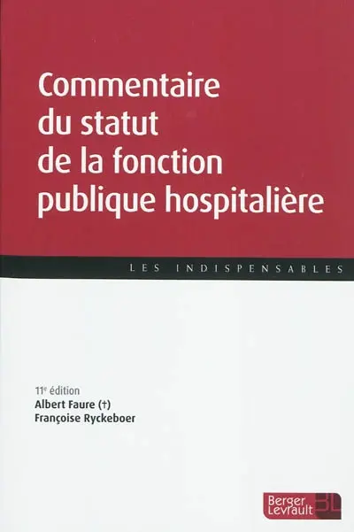Commentaire du statut de la fonction publique hospitalière