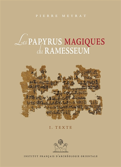 Les papyrus magiques du Ramesseum : recherches sur une bibliothèque privée de la fin du Moyen Empire