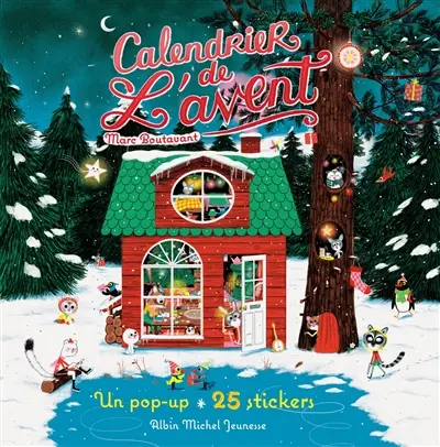 Calendrier de l'avent : un pop-up, 25 stickers