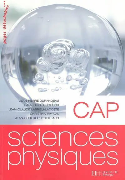 Sciences physiques CAP
