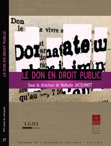 Le don en droit public