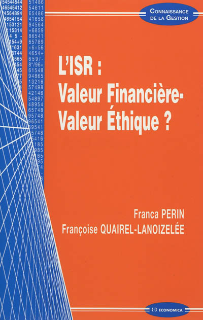 L'ISR : valeur financière - valeur éthique ?