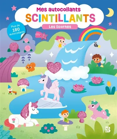 Autocollants scintillants : Les licornes