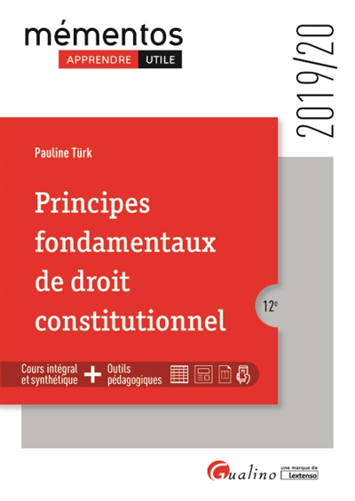 Principes fondamentaux de droit constitutionnel : 2019-2020