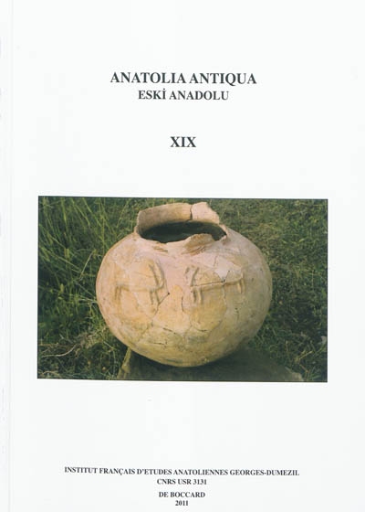 Anatolia antiqua = Eski Anadolu, n° 19