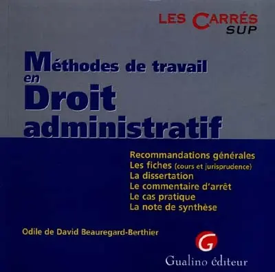 Méthodes de travail en droit administratif