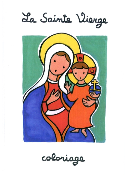 La sainte Vierge : coloriage