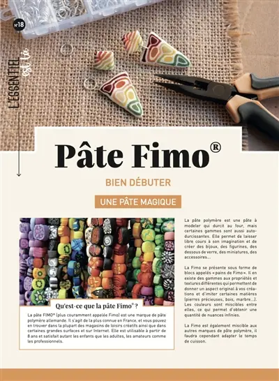 Pâte Fimo : bien débuter