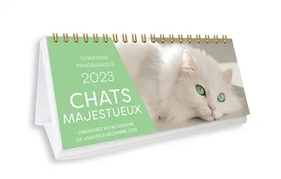 Chats majestueux 2023 : organisez votre semaine de janvier à décembre 2023
