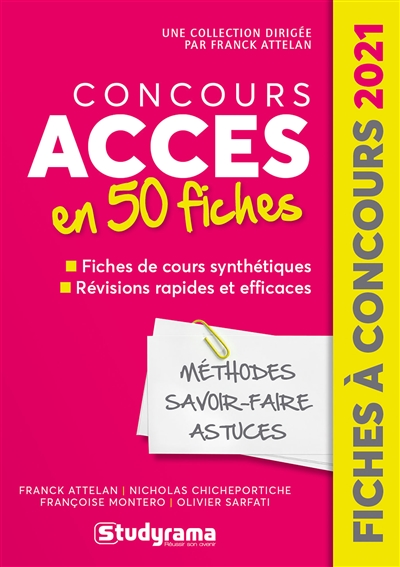 Concours Accès en 50 fiches...