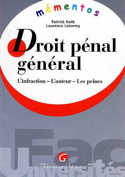 Droit pénal général :...
