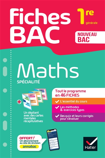 Maths spécialité, 1re générale : nouveau bac