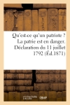 Qu'est-ce qu'un patriote ?...
