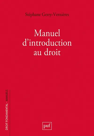 Manuel d'introduction au droit