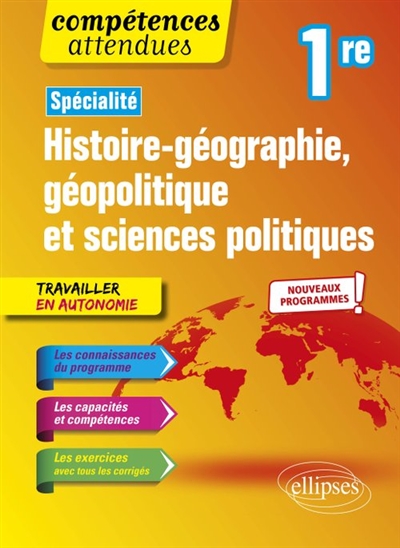 Spécialité histoire géographie, géopolitique et sciences politiques, 1re : nouveaux programmes