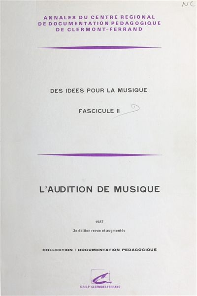 L'audition de musique