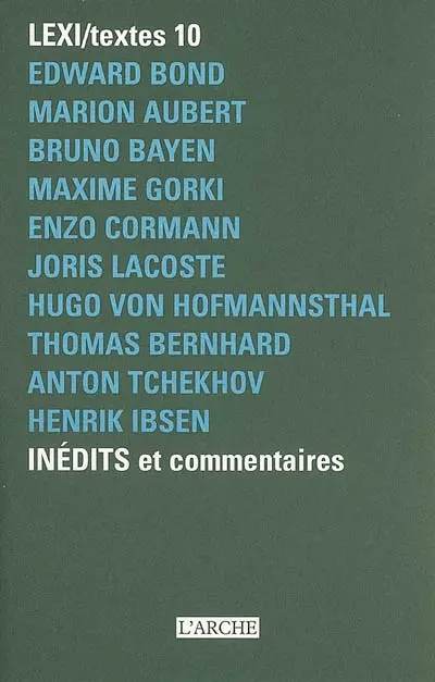 Lexi-textes : inédits et commentaires. Vol. 10