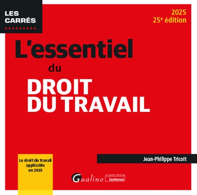 L'essentiel du droit du travail : 2025