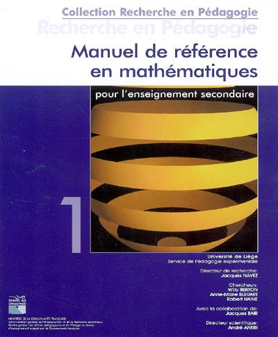 Manuel de référence en mathématiques : pour l'enseignement secondaire