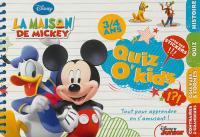 La maison de Mickey, quiz o'kids 3-4 ans
